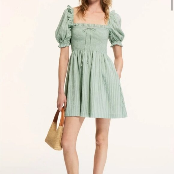 Hill House Dresses Hill House Green Puff Sleeve Sundress Poshmark